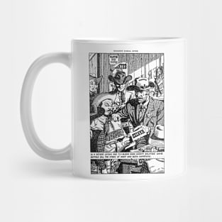 Wanted Western Cowboy Vintage Buffalo Bill  Retro Comic Mug